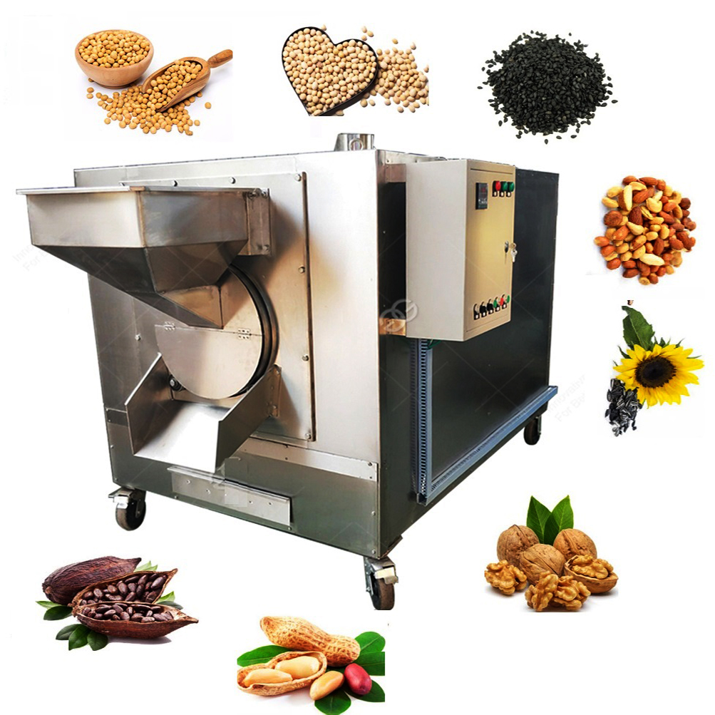 Stainless steel peanut roaster machine