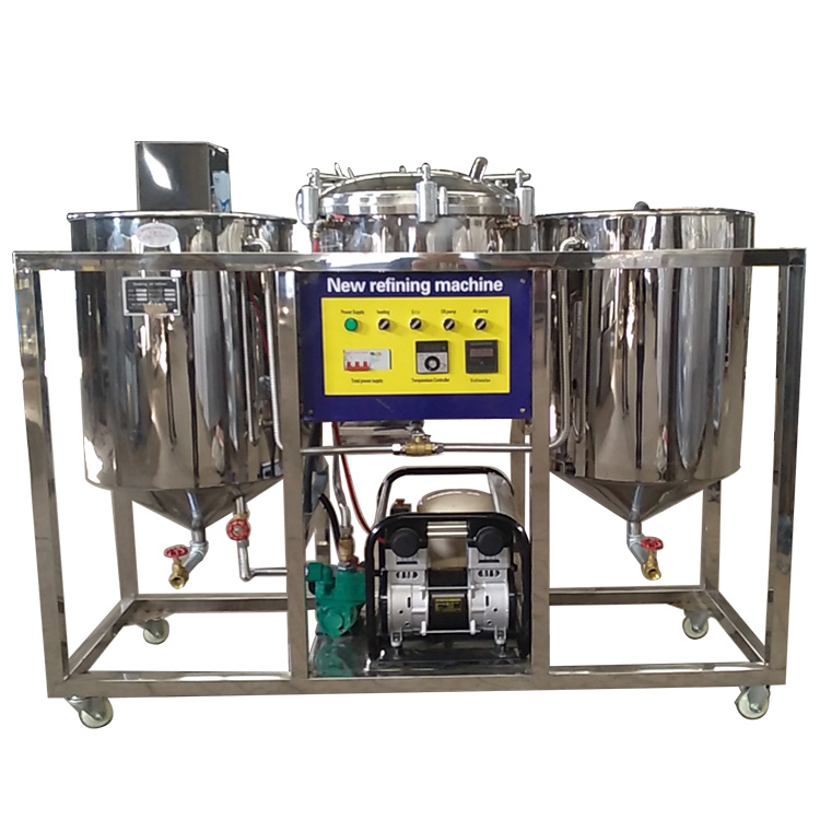 500L/D 1000L/D edible oil refinery plant