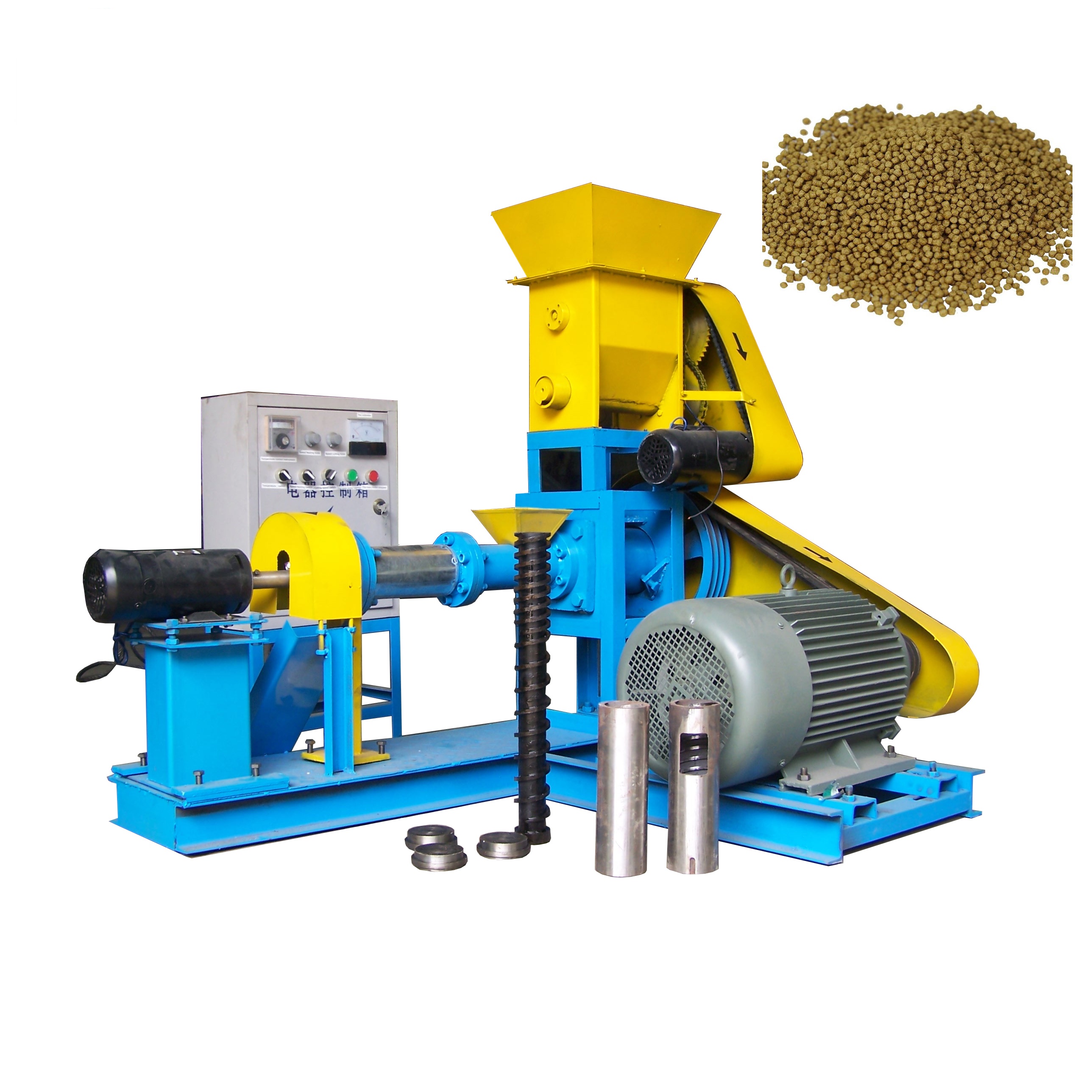 100-120kg/H Food Grade Dry Dog Cat Floating Fish Feed Extruder Machine