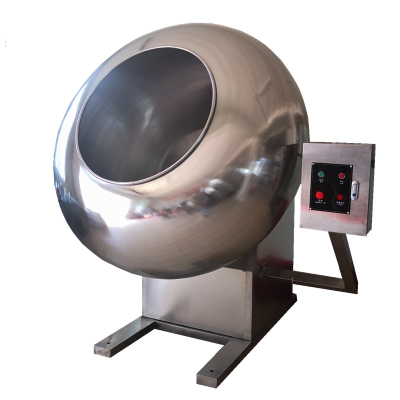Automatic peanut popcorn coating machine