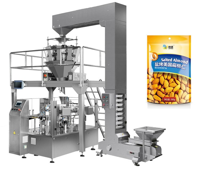 Pre-made Potato Chips Pouch Weighing Sealing Packing Machine