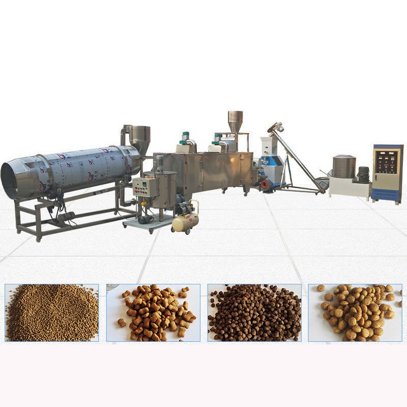 60-80kg/H Food Grade Dry Dog Cat Floating Fish Feed Extruder Machine Production Line