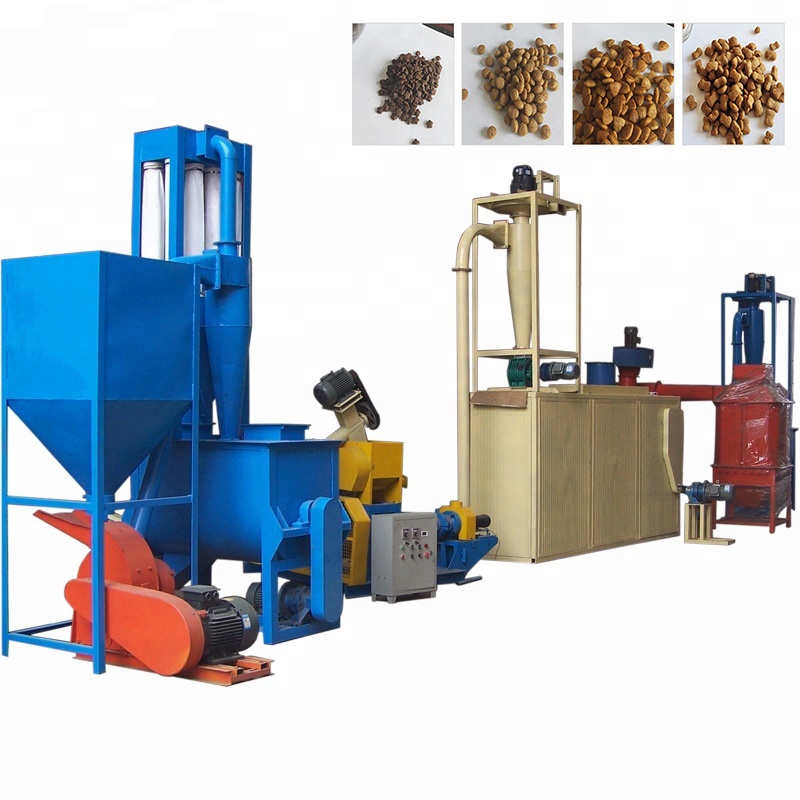 Factory Supply Animal Feed Pellet Making Line for Dog Cat Fish