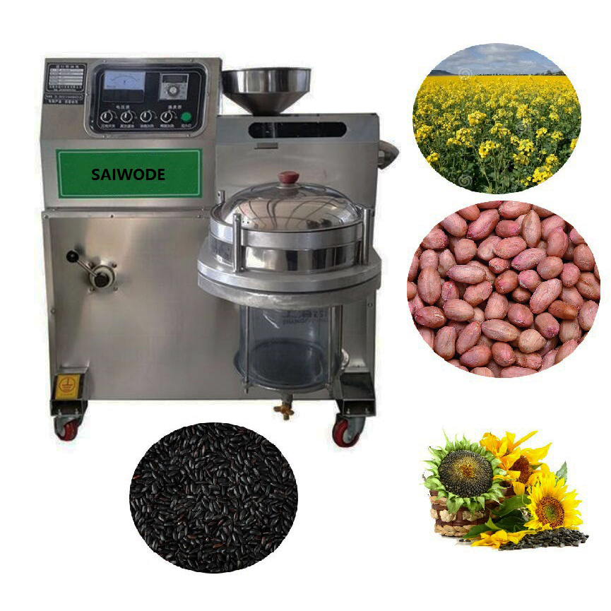 Vertical type peanut screw oil press