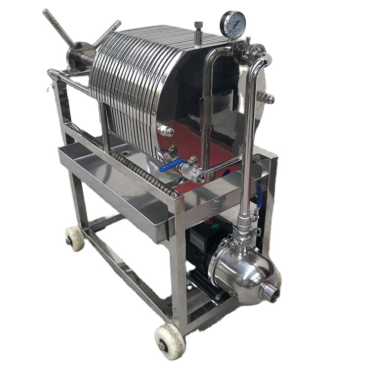 Stainless steel plate frame oil filter machine