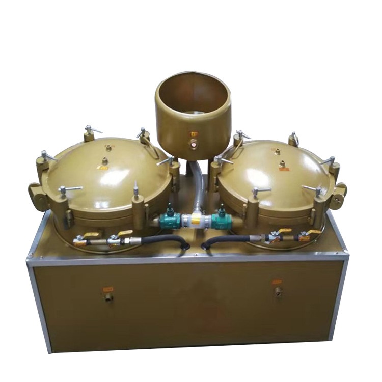 Pneumatic cooking oil purifier machine