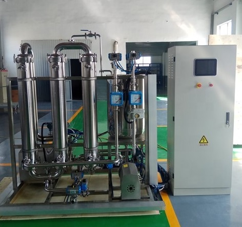 Cross-flow filter for wine water