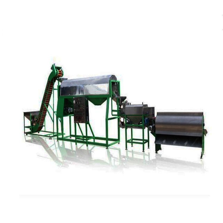 Automatic cashew kernel peeling production line
