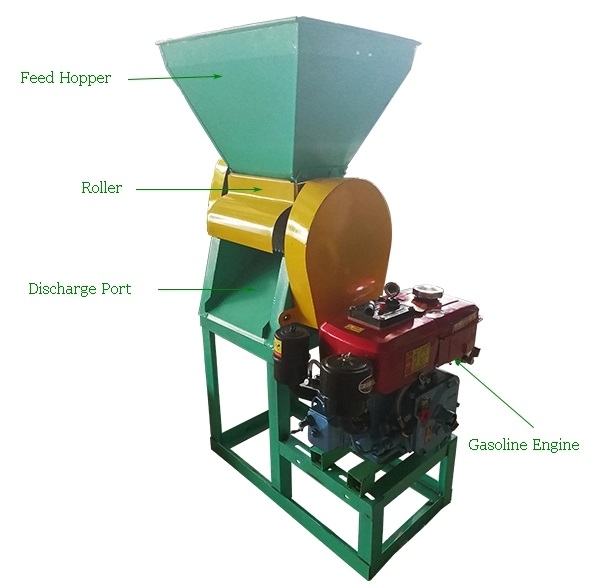 Fresh coffee bean peeling machine