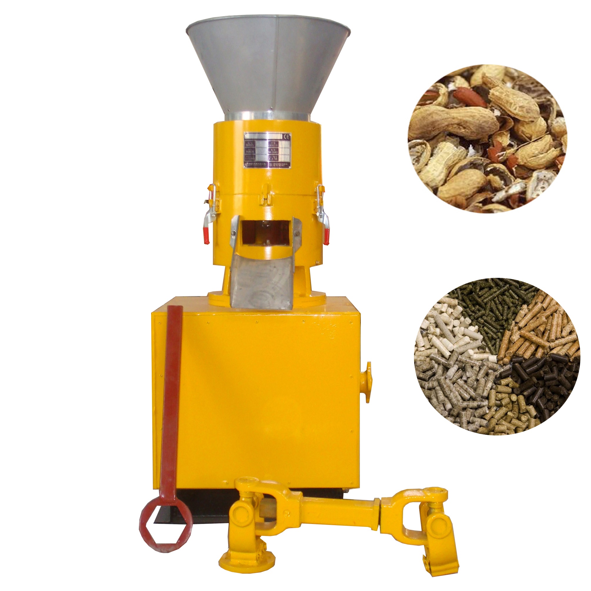 Pto Flat Die Feedstuff Animal Pellet Machine